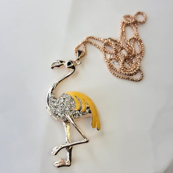 Flamingo Pendant Necklace - Picture 7 of 14